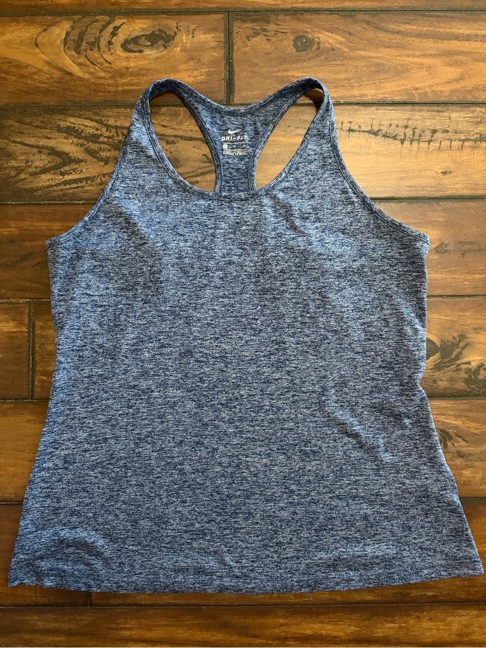 Nike Women's Blue Heather Racerback Tank Top